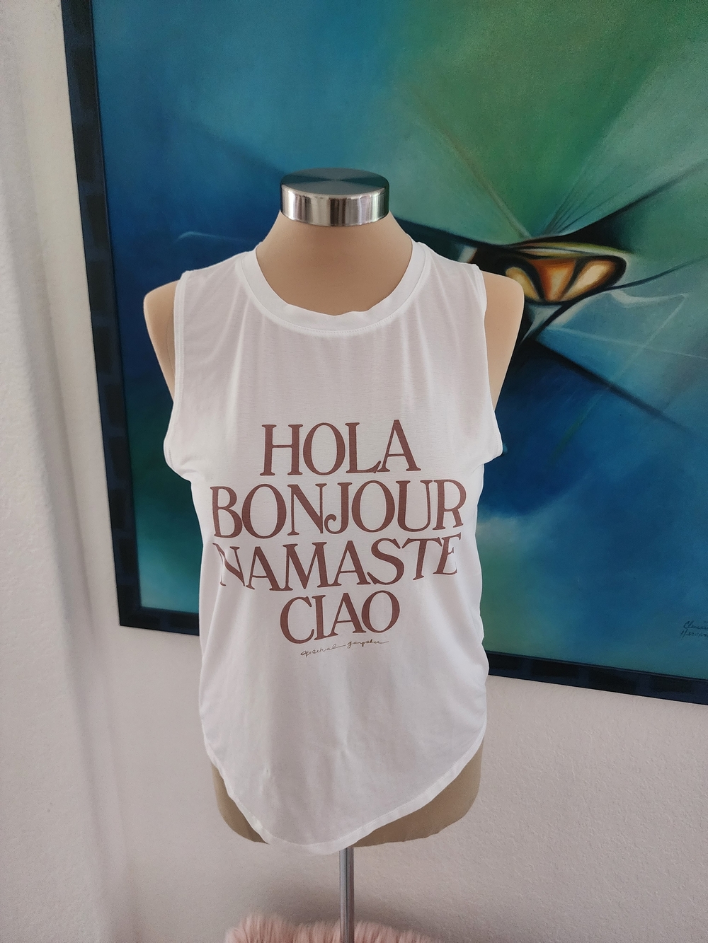 SPIRITUAL GANGSTER | White Graphic Tank Top